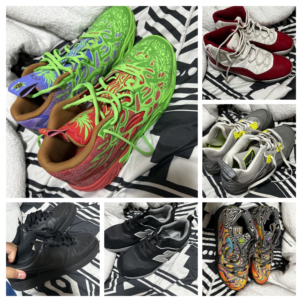 Jordan Athletic Shoes - Green, Red, Black, Gray, Multicolor